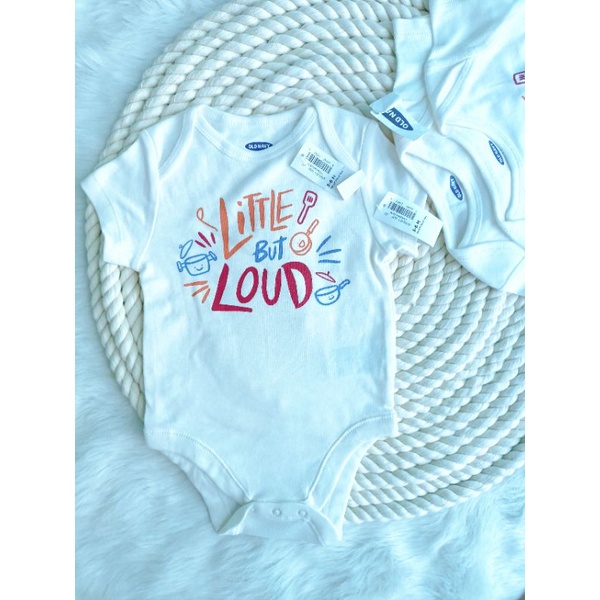 Body chip Oldnavy " Little But Loud" nguyên tem mác