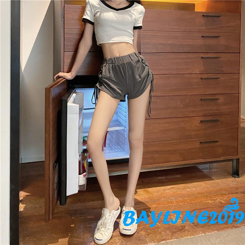 Quần Short Nữ Lưng Thun Màu Sắc Thời Trang