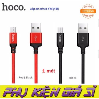 Cáp micro usb hoco x1 x14 cáp sạc samsung bh 3 tháng