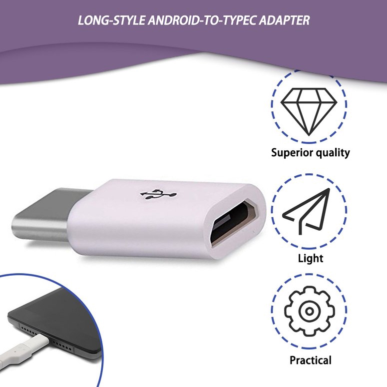 【stock】USB 3.1 Type-C to Micro USB Male to Female Mini Portable Type C Converter