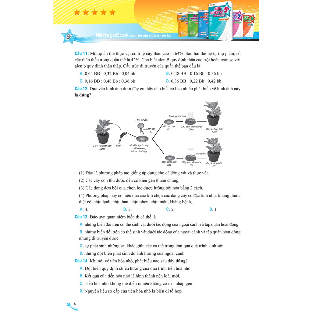 Sách - Mega 2021 - Siêu luyện đề 9+ THPT Quốc gia 2021 SINH HỌC