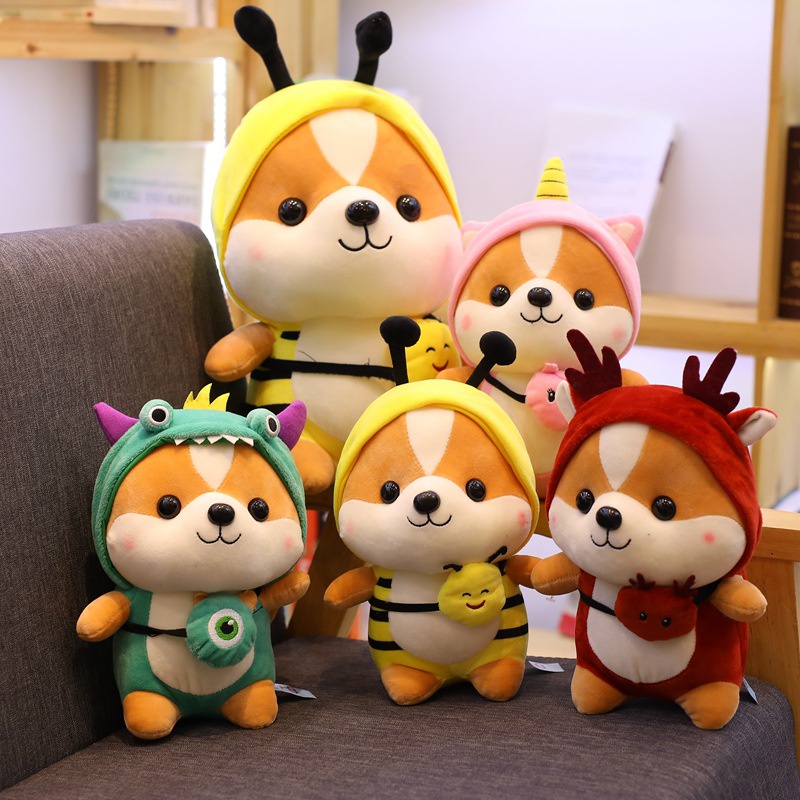 Gấu bông cho bé chó bông cosplay siêu cute Luxury