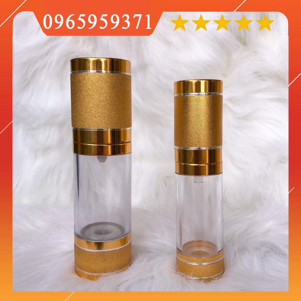 Chai chân không vòi nhấn/ chai chiết mỹ phẩm/ chai 25ml/50ml