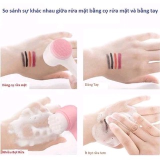 🍓𝑭𝒓𝒆𝒆𝒔𝒉𝒊𝒑🍓 Máy rửa mặt mát xa 2 đầu tiện dụng