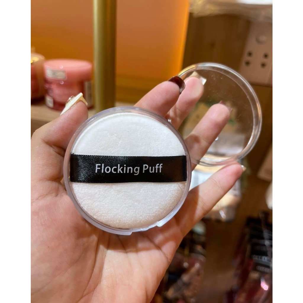 Bông Tán Phấn Puff Trắng Mềm Mịn, Dễ Dùng Chuyên Dùng Cho Makeup