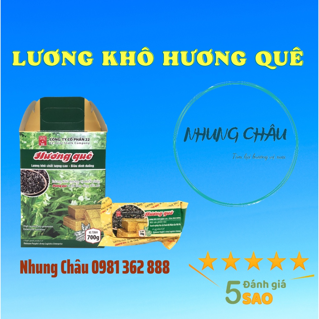 Lương khô, lương khô quân đội Hương quê (1 hộp = 10 gói)