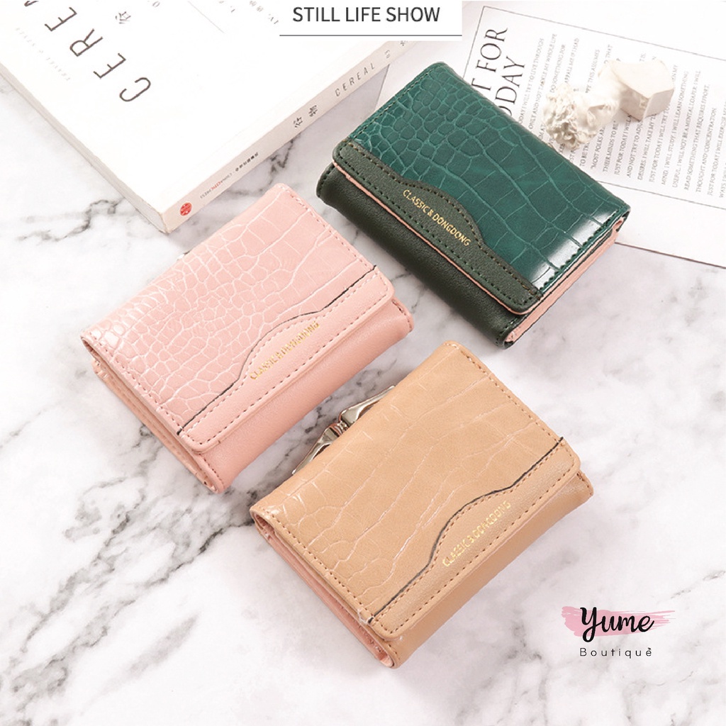 Ví Cầm Tay Nữ Mini Mẫu Mới Phong Cách Hàn Quốc Đựng Tiền Da Vân Hàng Đẹp VD55