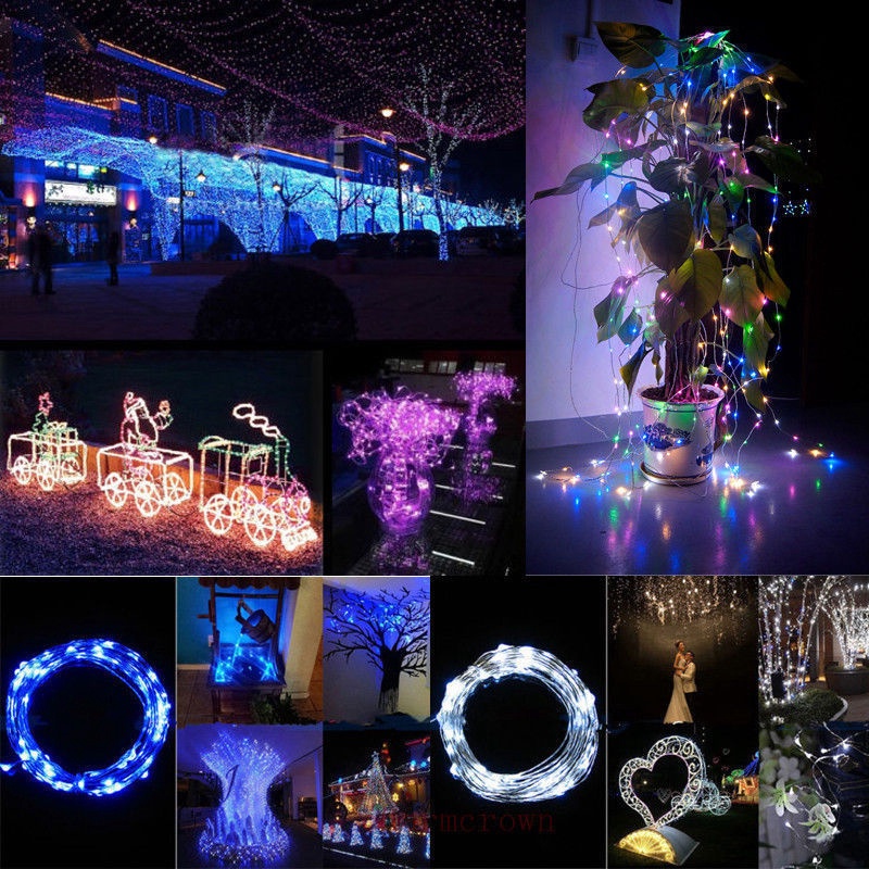 Dây Đèn LED Bằng Đồng Dùng Trang Trí Giáng Sinh