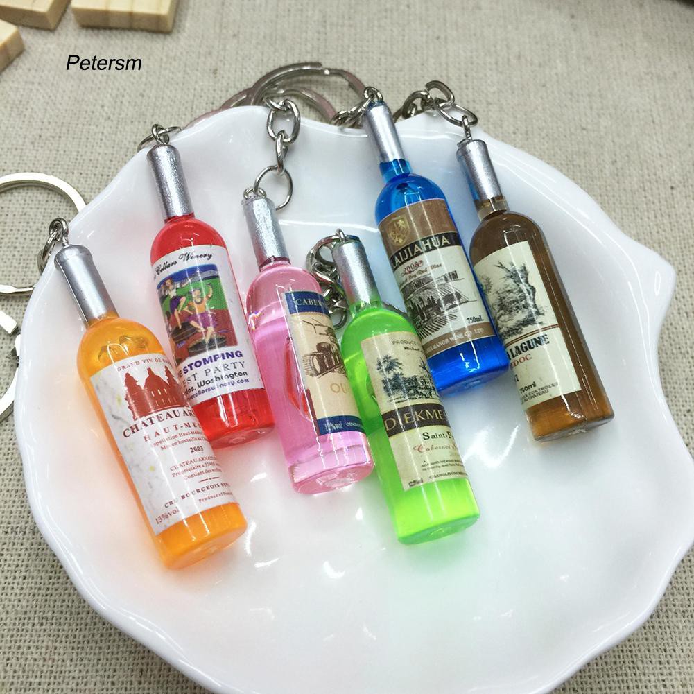 Móc khóa tạo hình chai bia sáng tạo