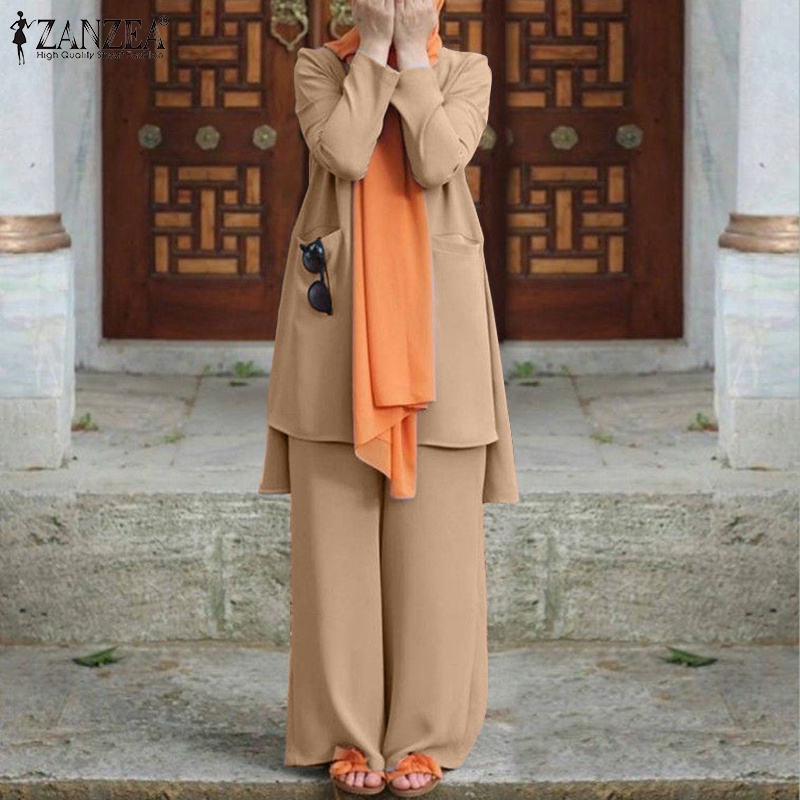 Zanzea Quần Dài Ống Rộng Thời Trang Dành Cho Nữ