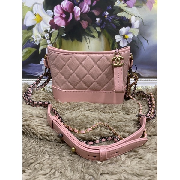 Túi xách hobo Hồng da size 20