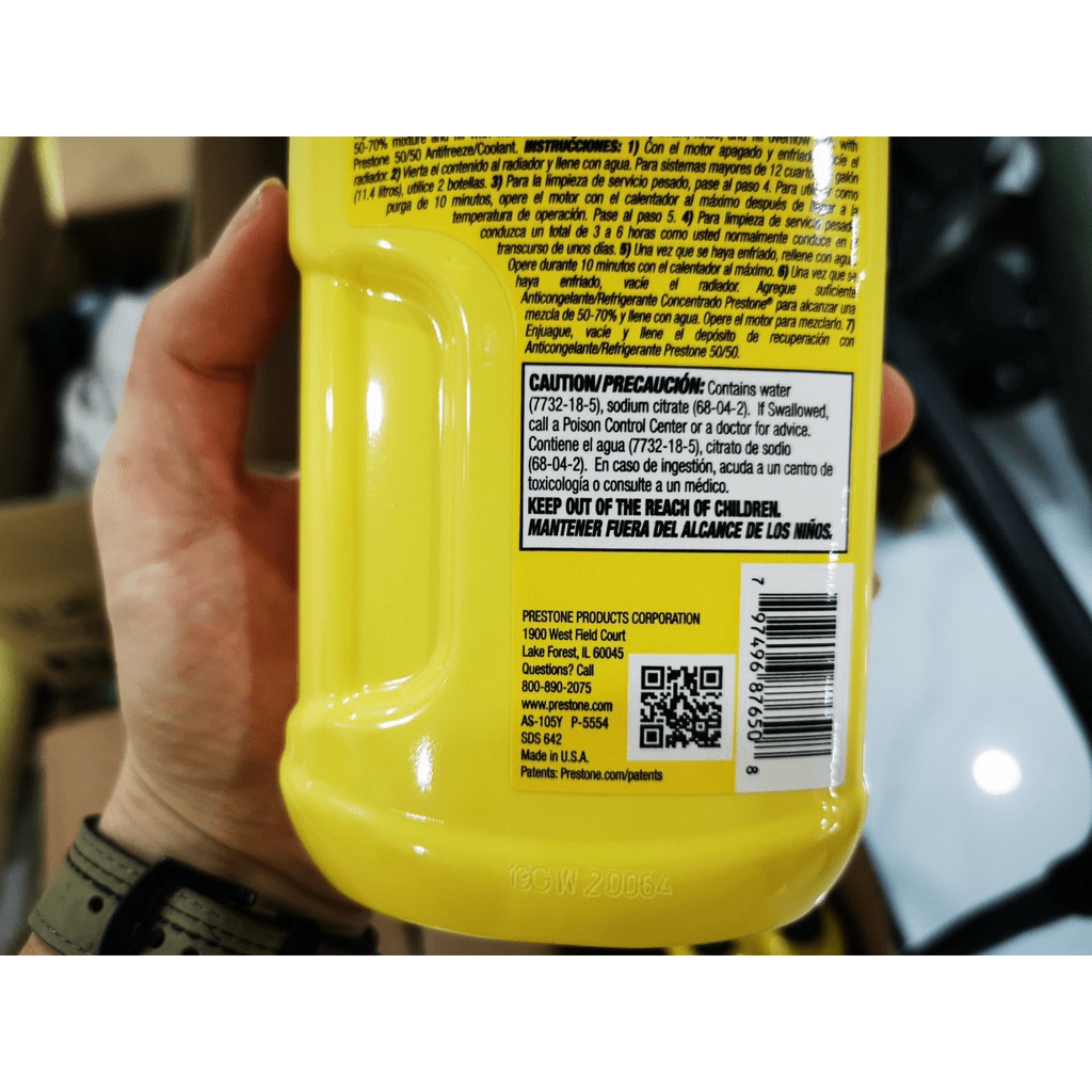 Dung Dịch Vệ Sinh Làm Sạch Két Nước Xe Prestone Radiator Flush Cleaner 650ml