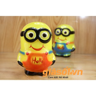 Minions tiết kiệm sứ Bát Tràng -Heo đất,lợn tiết kiệm vẽ hoạt hình