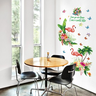 Decal Dán Tường Đôi Hồng Hạc