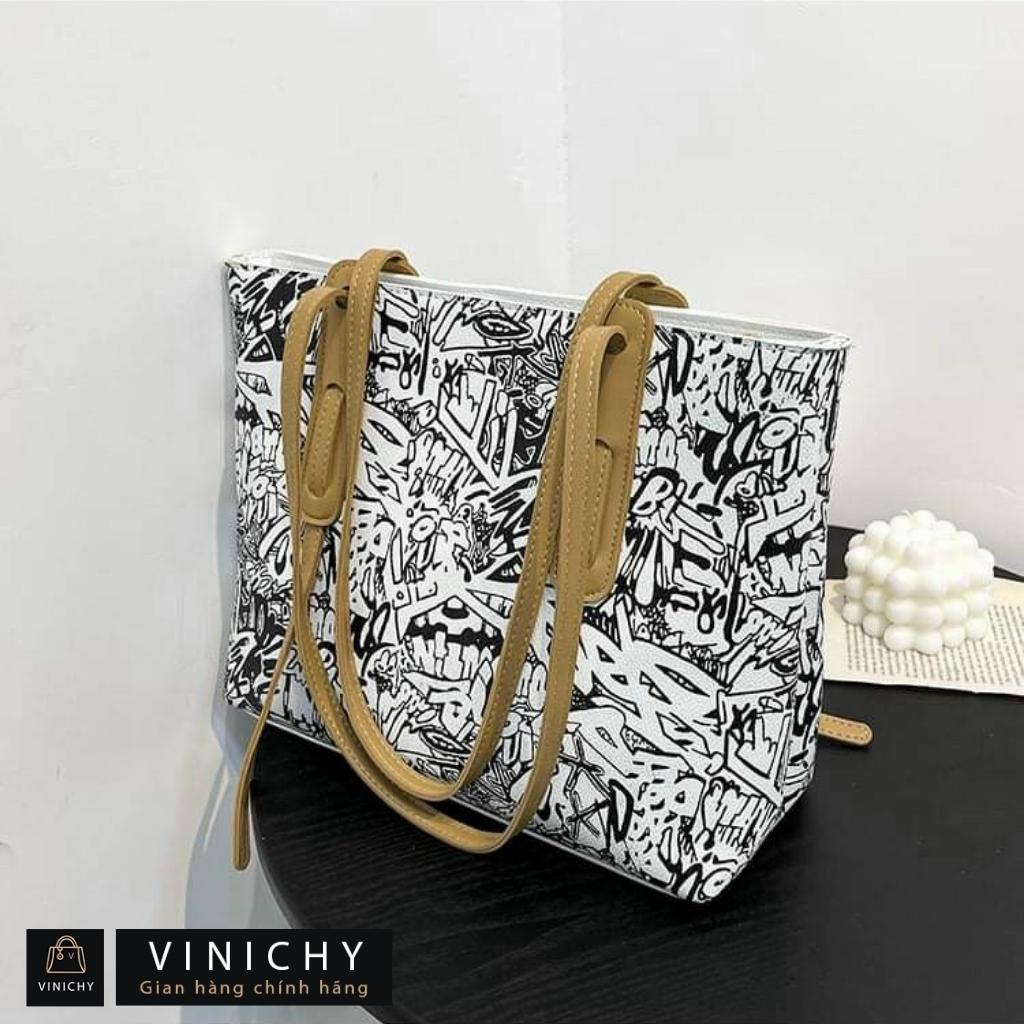 Túi tote nữ, túi xách công sở đi chơi, đi làm VINICHY, da cao cấp size 32cm HA165