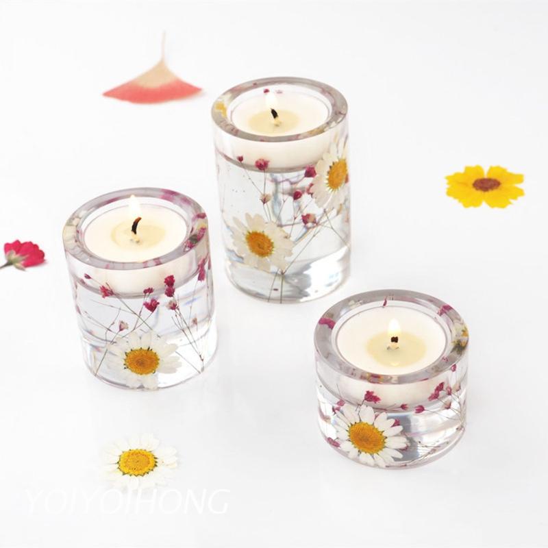 Khuôn Silicone Làm Giá Đỡ Đèn Cầy Bằng Epoxy Resin Diy