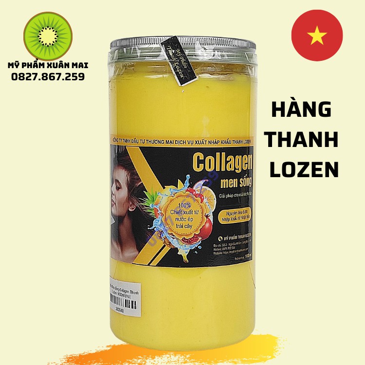 [Mã 153FMCGSALE1 giảm 10% đơn 250K] [Thanh lozen]Kem ủ tóc siêu phục hồi collagen men sống 1000ml