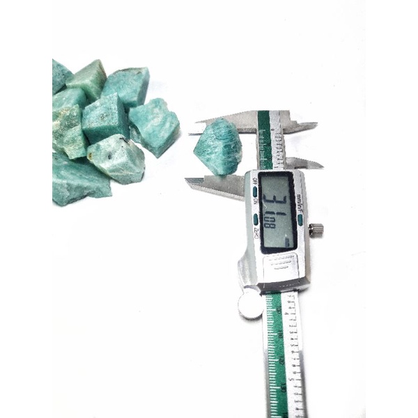Đá thô tự nhiên Amazonite có 2 kích cỡ dùng thanh tẩy bài, làm handmade, sưu tầm...