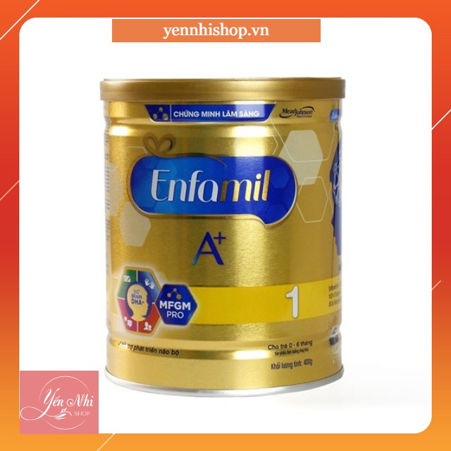 Sữa bột Enfamil A+ 1 400g (DHA+ và MFGM)