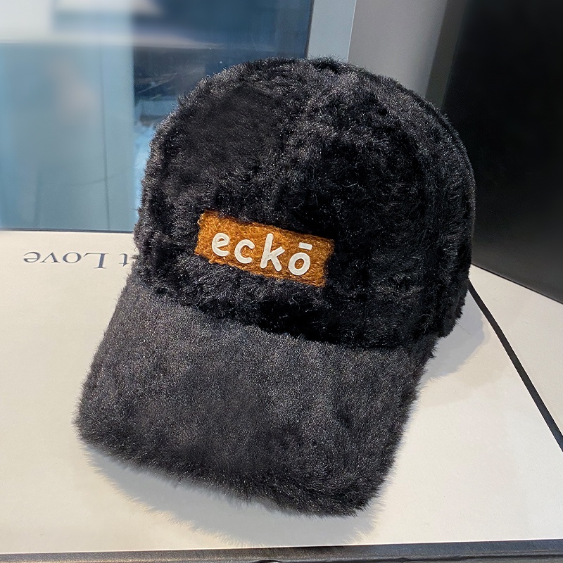 Mũ Lưỡi Trai Màu Đen In Chữ Thời Trang Thu Đông Cá Tính Cho Nữ