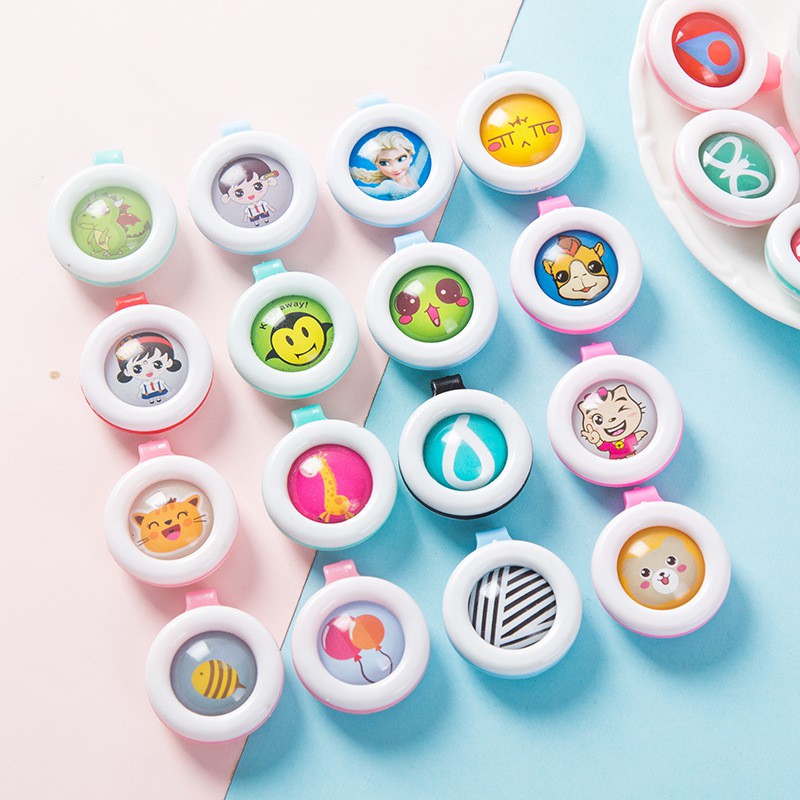 Set 5 kẹp hình heo Peppa xinh xắn gắn áo quần trẻ giúp đuổi muỗi siêu tiện lợi