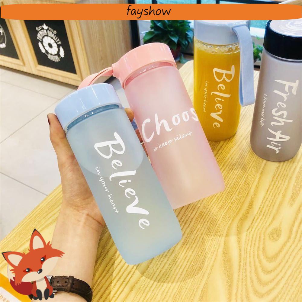 Bình Đựng Nước Nhựa Dung Tích Lớn 600ml Nhiều Màu Sắc Tiện Lợi Cho Nam Và Nữ