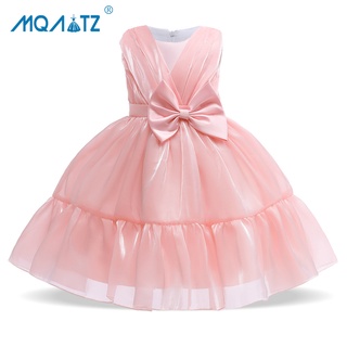 Đầm công chúa MQATZ phối nơ xinh xắn dành cho bé gái 2-6 tuổi