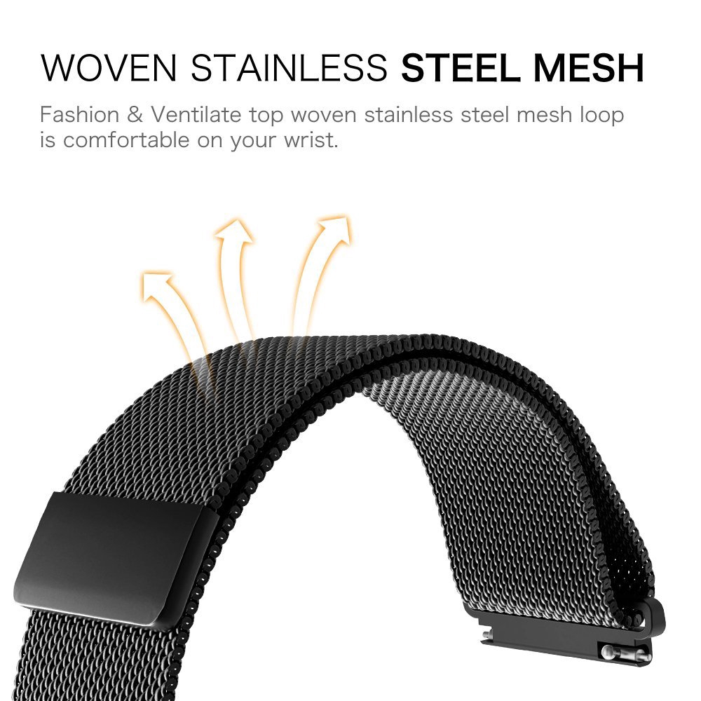 Ốp lưng bằng thép không gỉ kèm dây đeo cho for Xiaomi Huami Amazfit gts Milanese