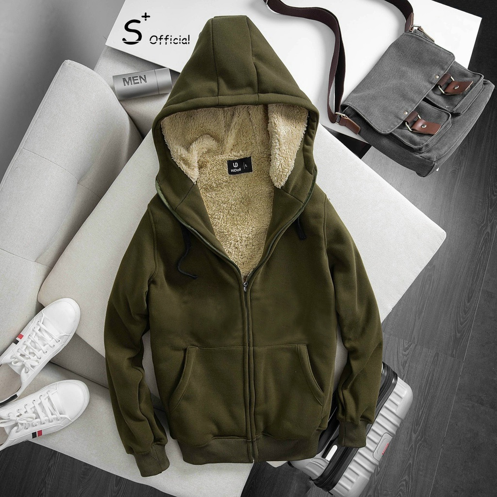 Áo Khoác Nỉ Hoodie Lót Lông Cừu Dày dặn, ấm áp - Áo khoác nam nữ dày dặn ấm áp SPLUS-AH001 | BigBuy360 - bigbuy360.vn