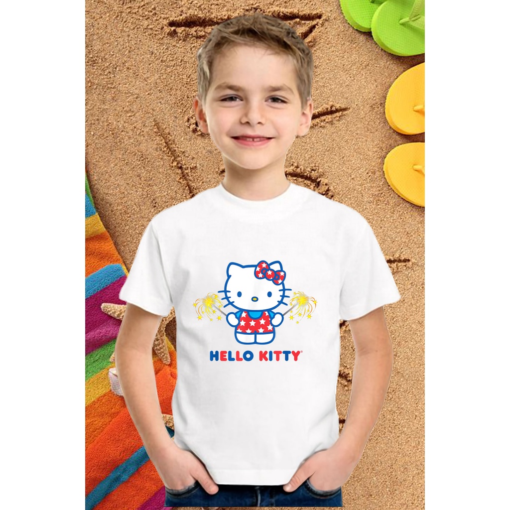 ÁO PHÔNG NGẮN TAY HELLO KITTY IN HÌNH DỄ THƯƠNG CHẤT LIỆU VẢI THUN ĐẸP CÓ ĐỦ SIZE - 434