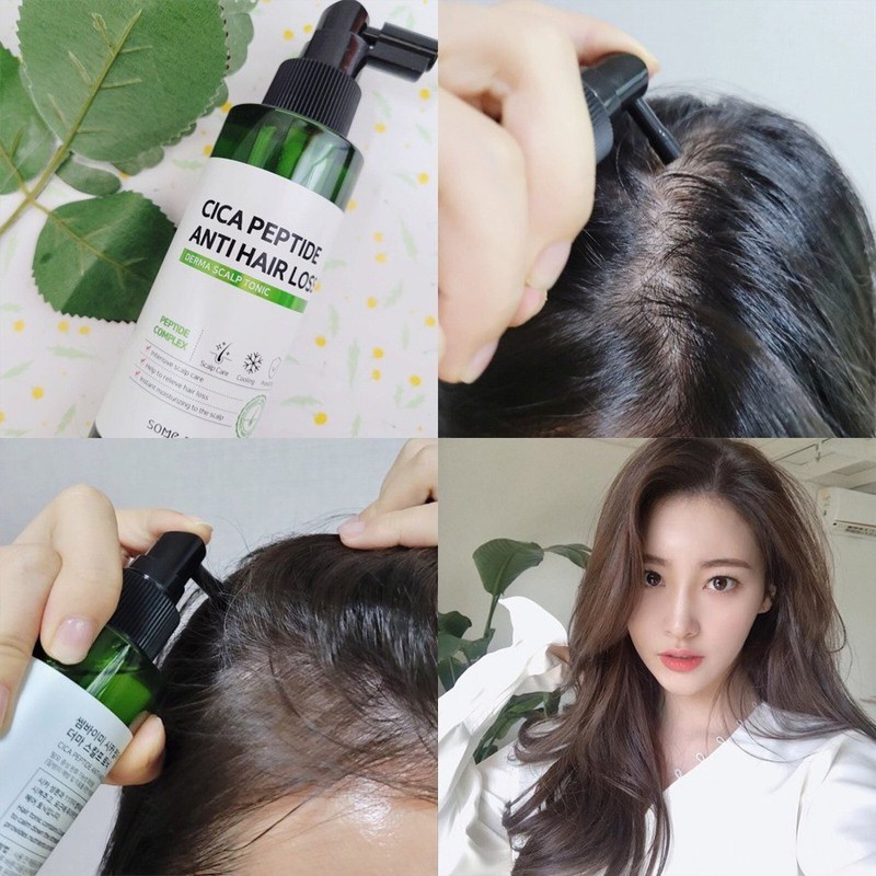 XỊT DƯỠNG TÓC - KÍCH THÍCH MỌC TÓC SOME BY MI CICA PEPTIDE ANTI HAIR LOSS DERMA SCALP TONIC 150ML - 8844