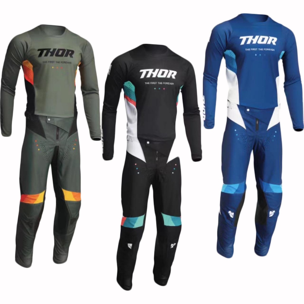 Bộ Quần Áo Đua Xe Đạp Địa Hình Thor 2022 Energy/Star Racing/Yamaha Chất Lượng Cao Chống Thấm Nước 3 Màu Sắc