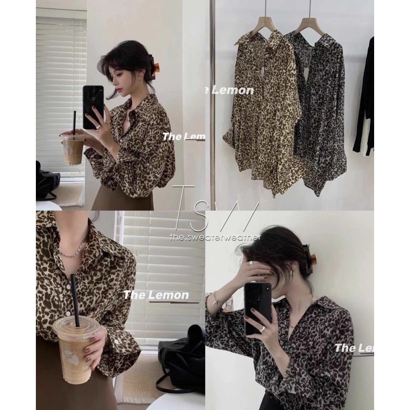 [Mã WASKT304 giảm 15% tối đa 30K đơn 99K] Áo sơ mi voan da báo | BigBuy360 - bigbuy360.vn