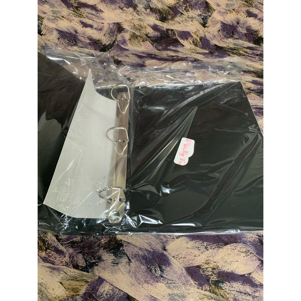 Bìa Binder A4 3 còng D cao ~4,5cm Nhựa Dẻo Vỏ màu Đen hoặc Trong Nhám