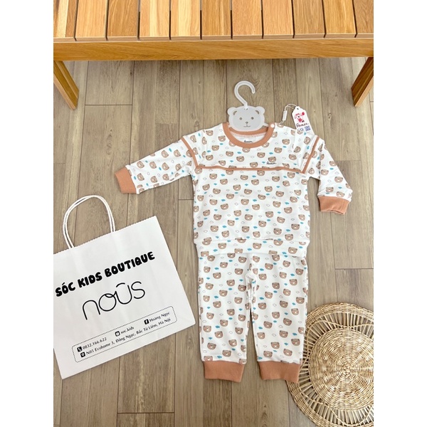[Avaler] Bộ quần áo dài tay nỉ thu đông cho bé 6-16kg chính hãng avaler 2023