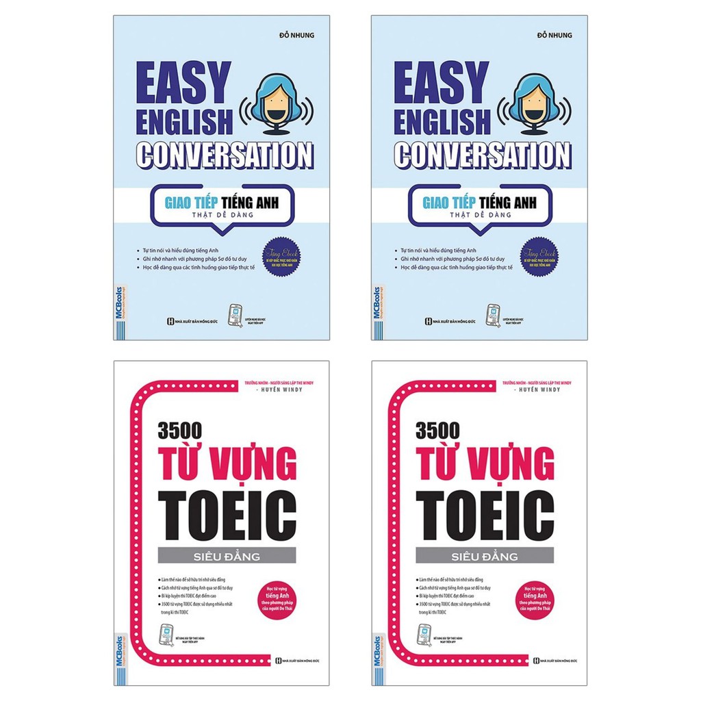 Sách - Combo: Giao Tiếp Tiếng Anh Thật Dễ Dàng - Easy English Conversation + 3500 Từ Vựng Toeic