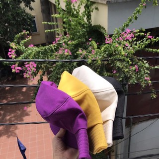 Nón Kaki Thời Trang - MŨ BUCKET MARUKO idol Kpop BASIC trơn Đen Trắng Be