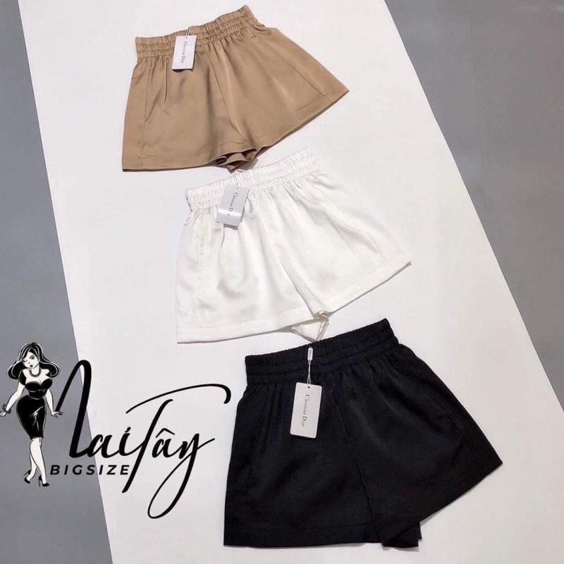 bigsize quần lụa cạp chun bản to 2 lớp