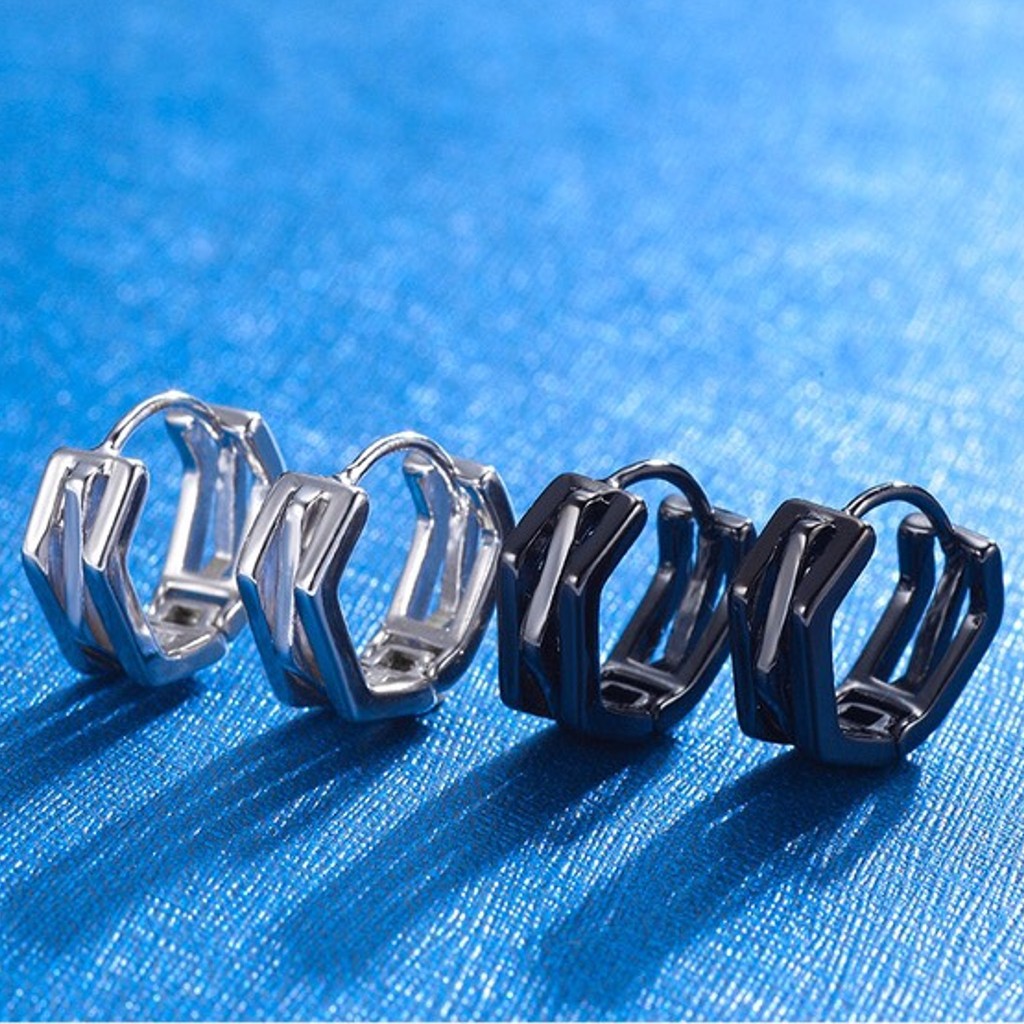 Bông tai, Khuyên tai nam nữ dáng tròn phong cách hip hop xu hướng thời trang 2022, Cá tính, Unisex, 1 Chiếc