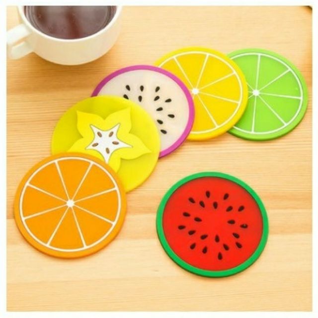 Miếng lót ly hình trái cây