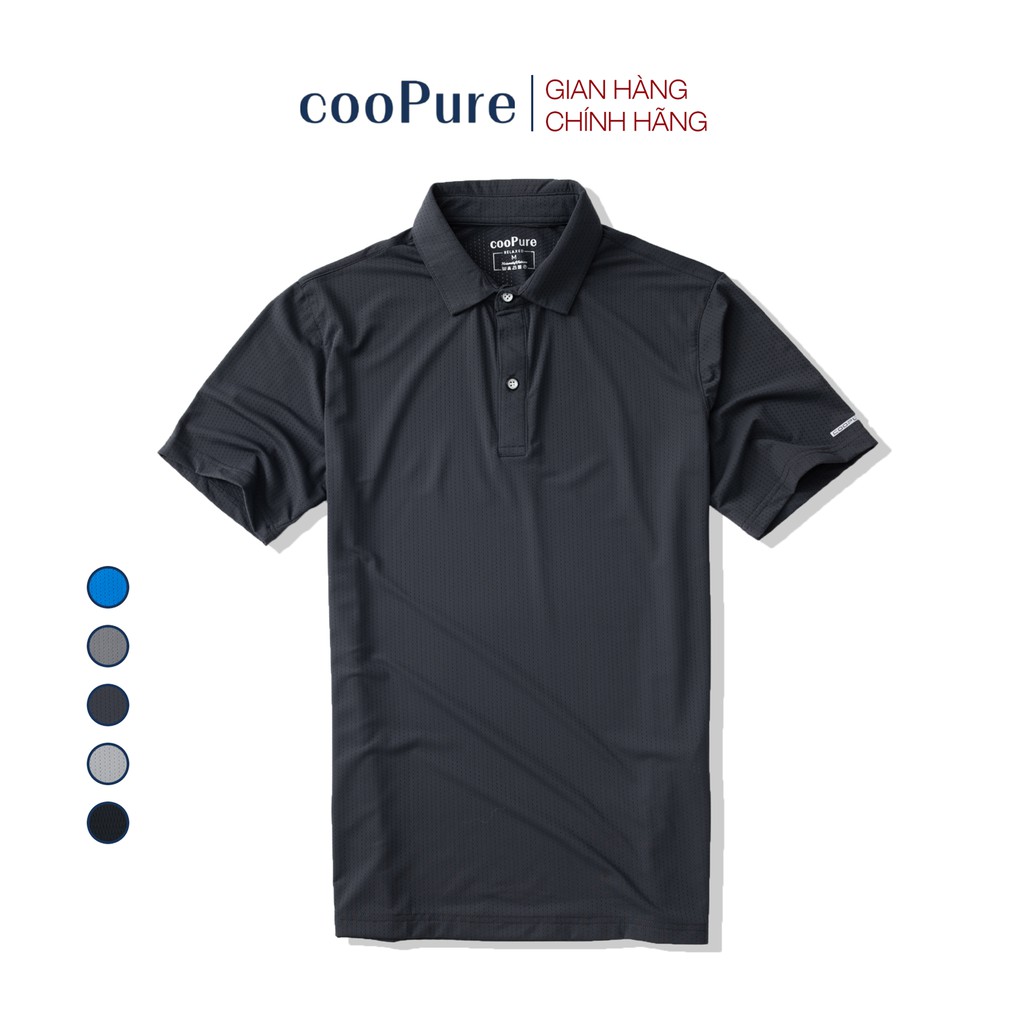 Áo thun polo nam cooPure, chất vải Rayon mềm mịn, vân lỗ sang trọng NO.5805 (5 màu)