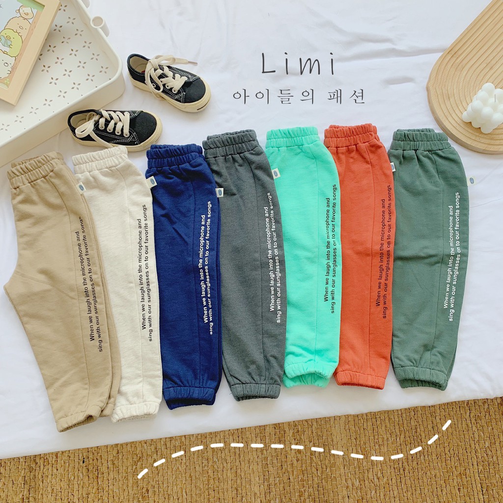 Quần thu đông bomber cho bé trai/ bé gái chất đẹp 7 màu cực chất Corny - Quần áo trẻ em