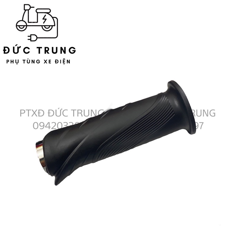 TAY GA XE ĐIỆN KHÔNG NÚT, ĐEN TRƠN DÀNH CHO XE CÓ BÀN ĐẠP, XE CỎ