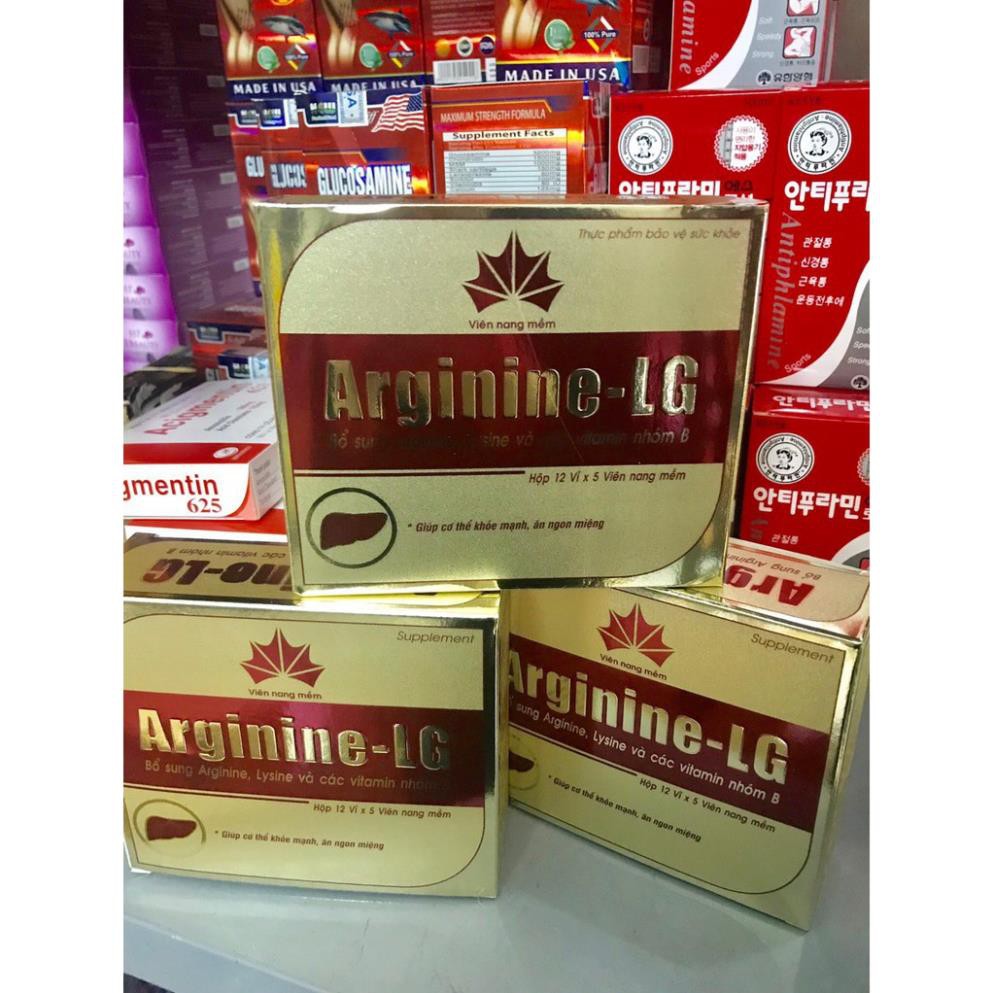 Arginine - LG bổ gan, mát gan, giải độc gan, tăng cường chức năng gan hộp 60 viên