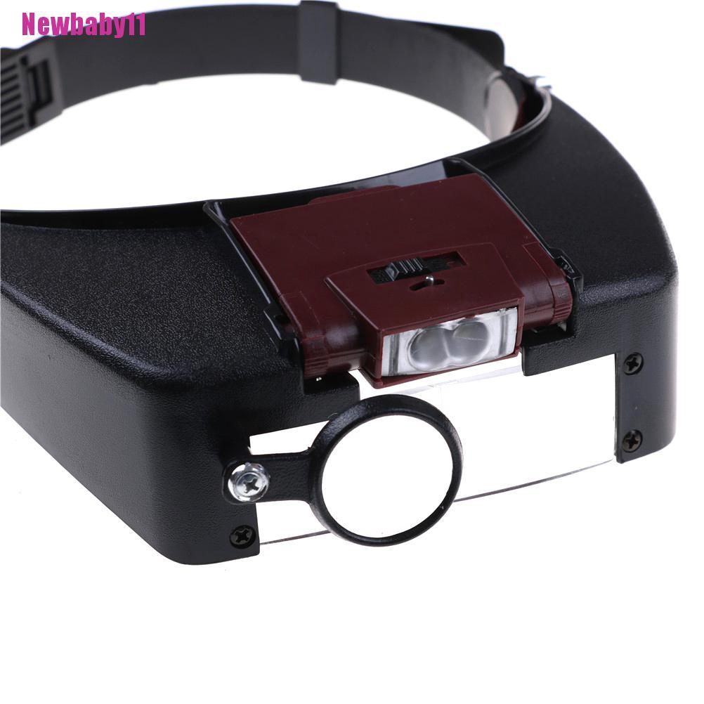 Kính Lúp Đeo Đầu Phóng Đại 10X Newbaby11 Có Đèn LED Chuyên Dụng Sửa Chữa