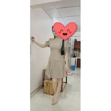 Váy dáng babydoll kiểu dáng vintage Gu-mac chuẩn, hàng cancel