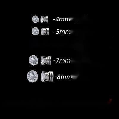 Khuyên Tai Đính Đá Hút Nam Châm Kiểu hip-hop Sáng Tạo Cá Tính Cho Nữ