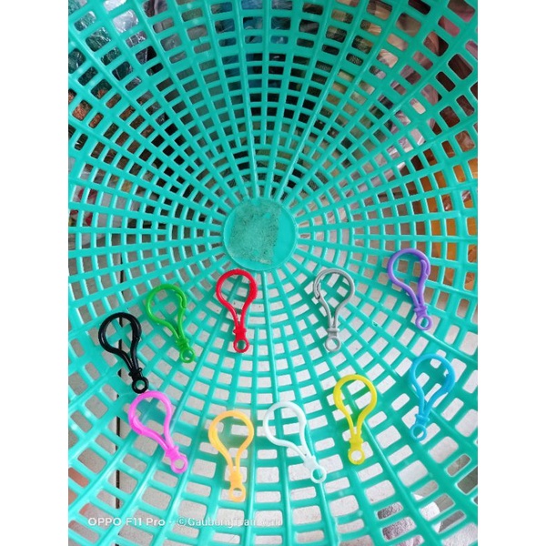 Móc nhựa gắn móc khóa gấu bông