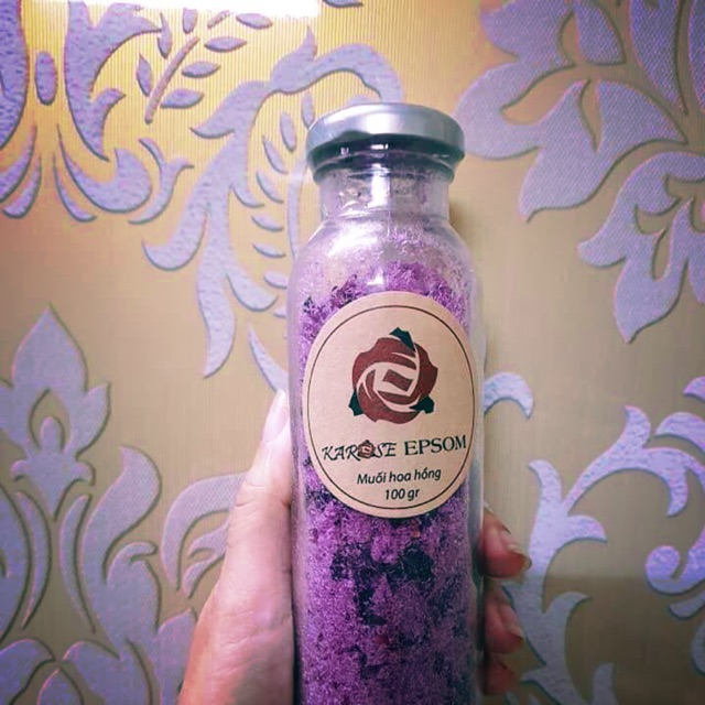 Muối tắm hoa hồng Karose Epsom