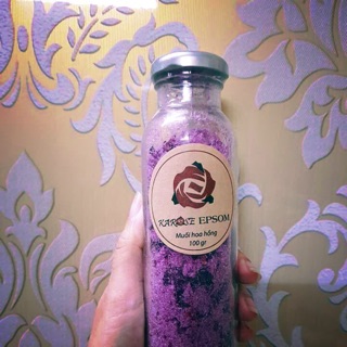 Muối tắm hoa hồng Karose Epsom